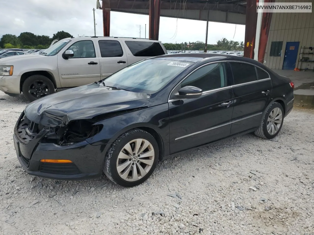 2011 Volkswagen Cc Sport VIN: WVWMN7ANXBE716982 Lot: 79698444