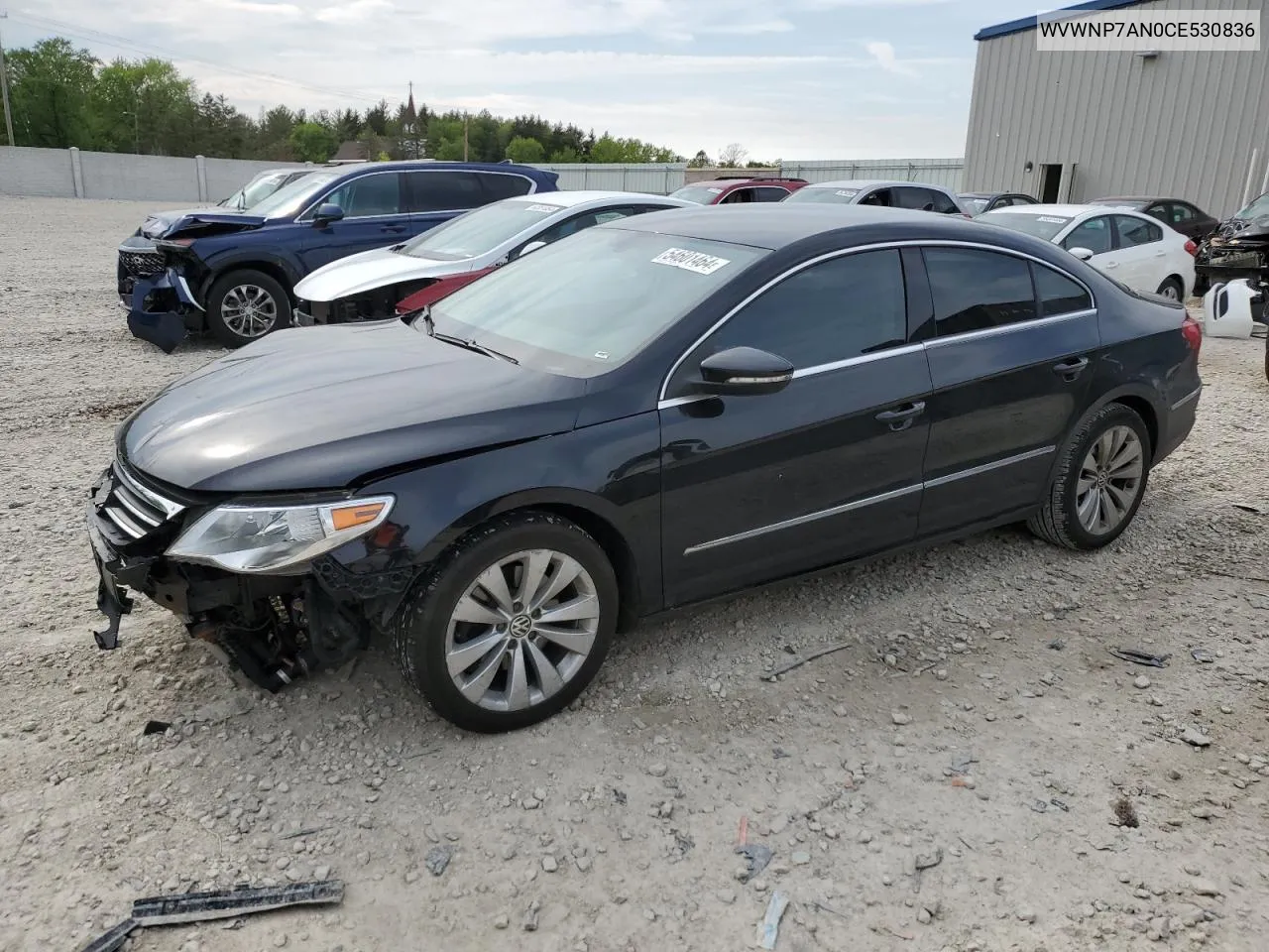 2012 Volkswagen Cc Sport VIN: WVWNP7AN0CE530836 Lot: 54601464