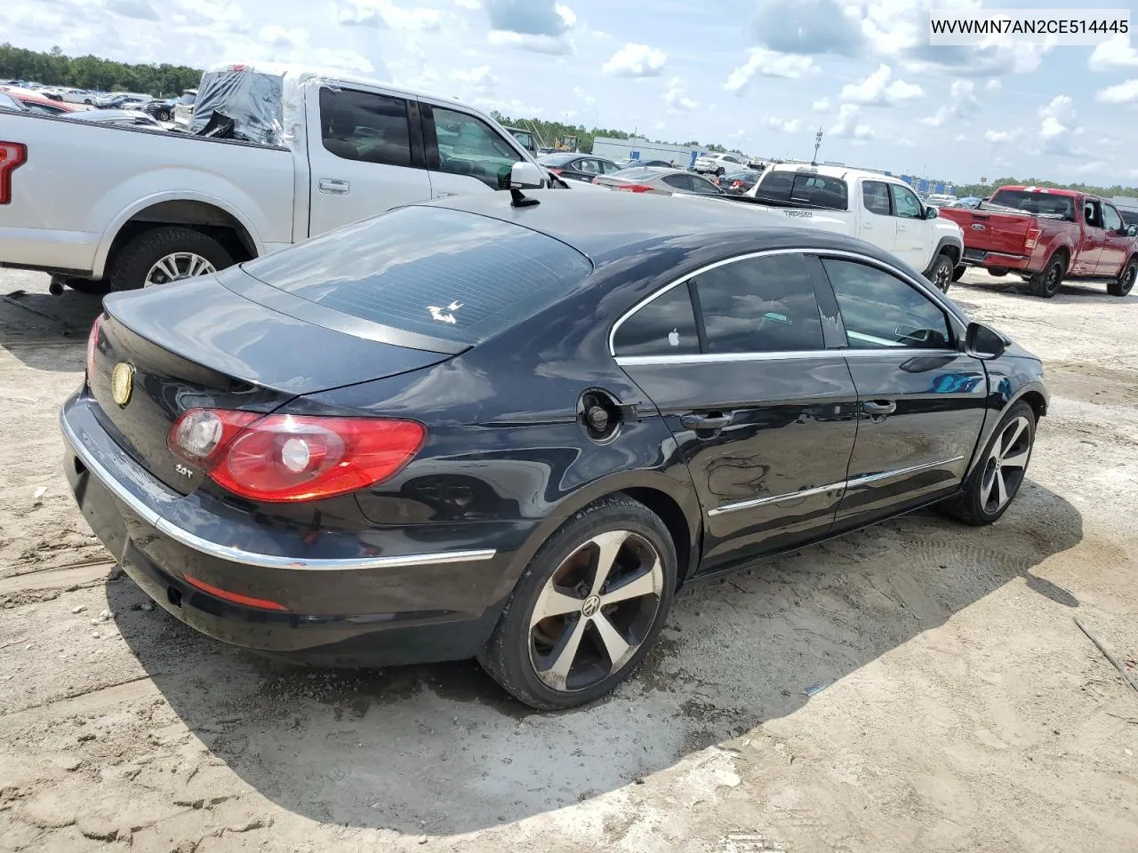 2012 Volkswagen Cc Sport VIN: WVWMN7AN2CE514445 Lot: 65647354