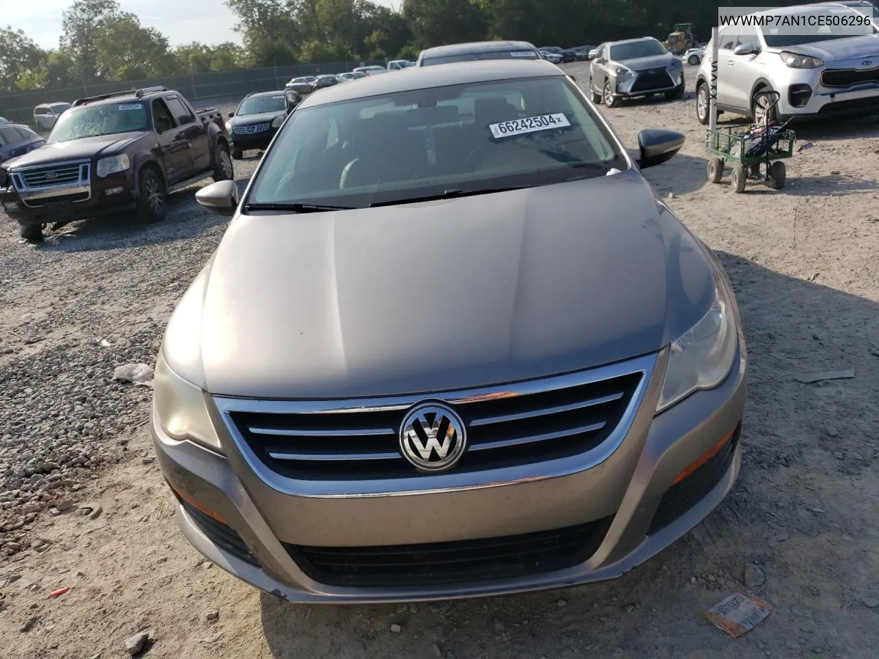 2012 Volkswagen Cc Sport VIN: WVWMP7AN1CE506296 Lot: 68248104