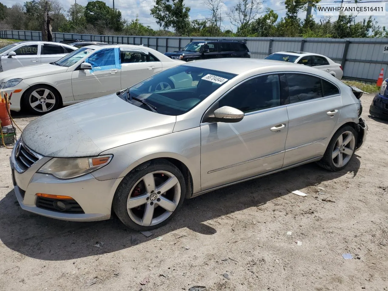 2012 Volkswagen Cc Luxury VIN: WVWHP7AN1CE516411 Lot: 68704844