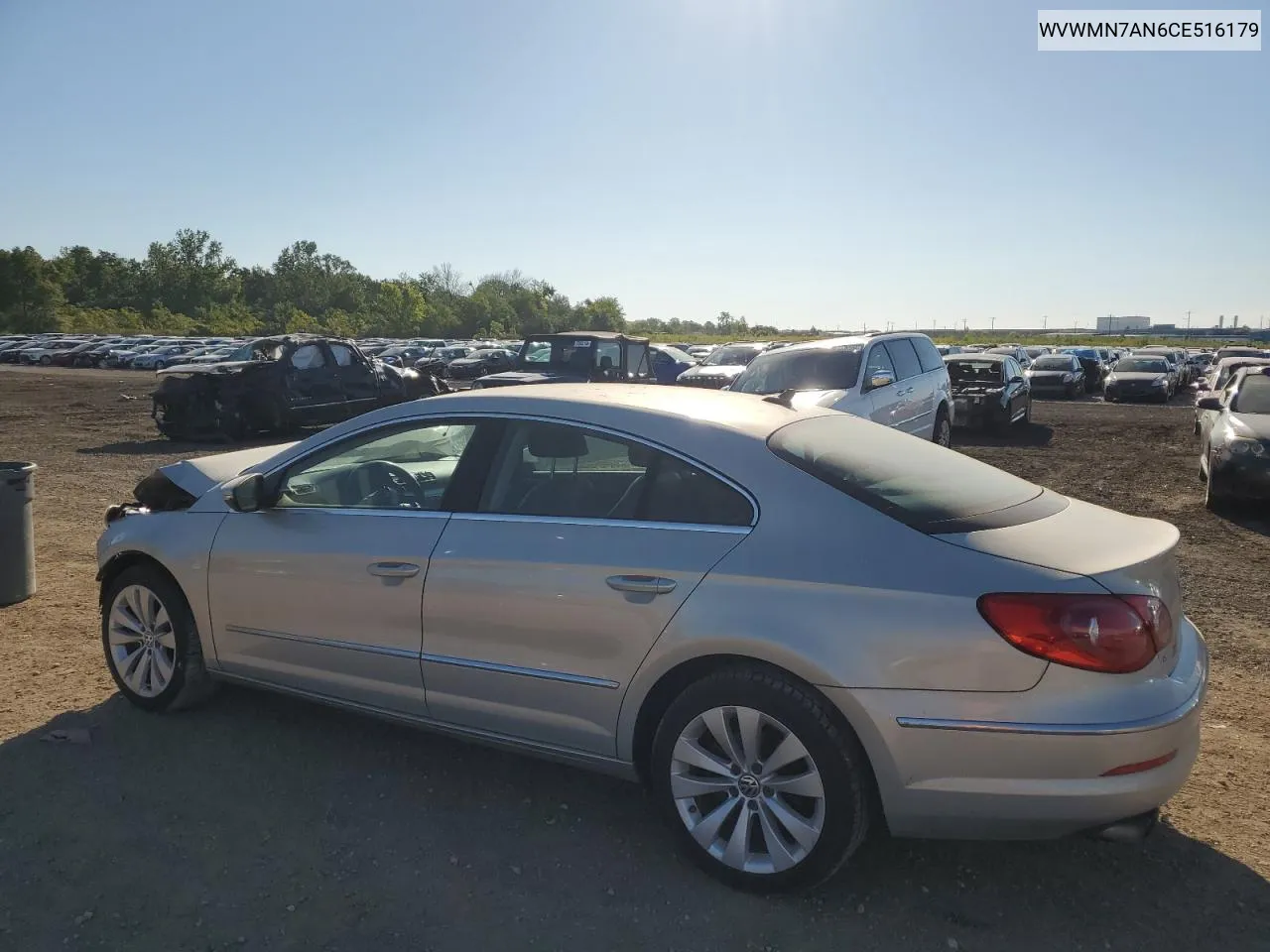 2012 Volkswagen Cc Sport VIN: WVWMN7AN6CE516179 Lot: 69878684