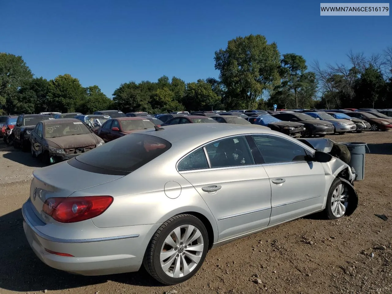 2012 Volkswagen Cc Sport VIN: WVWMN7AN6CE516179 Lot: 69878684