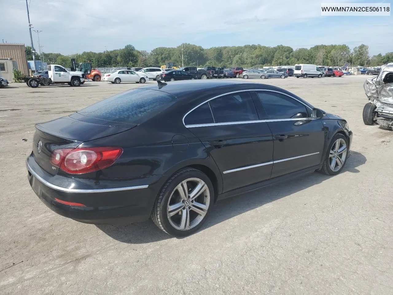 2012 Volkswagen Cc Sport VIN: WVWMN7AN2CE506118 Lot: 71634874