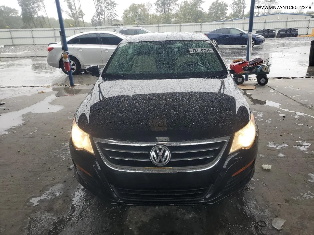 2012 Volkswagen Cc Sport VIN: WVWMN7AN1CE512248 Lot: 72778364