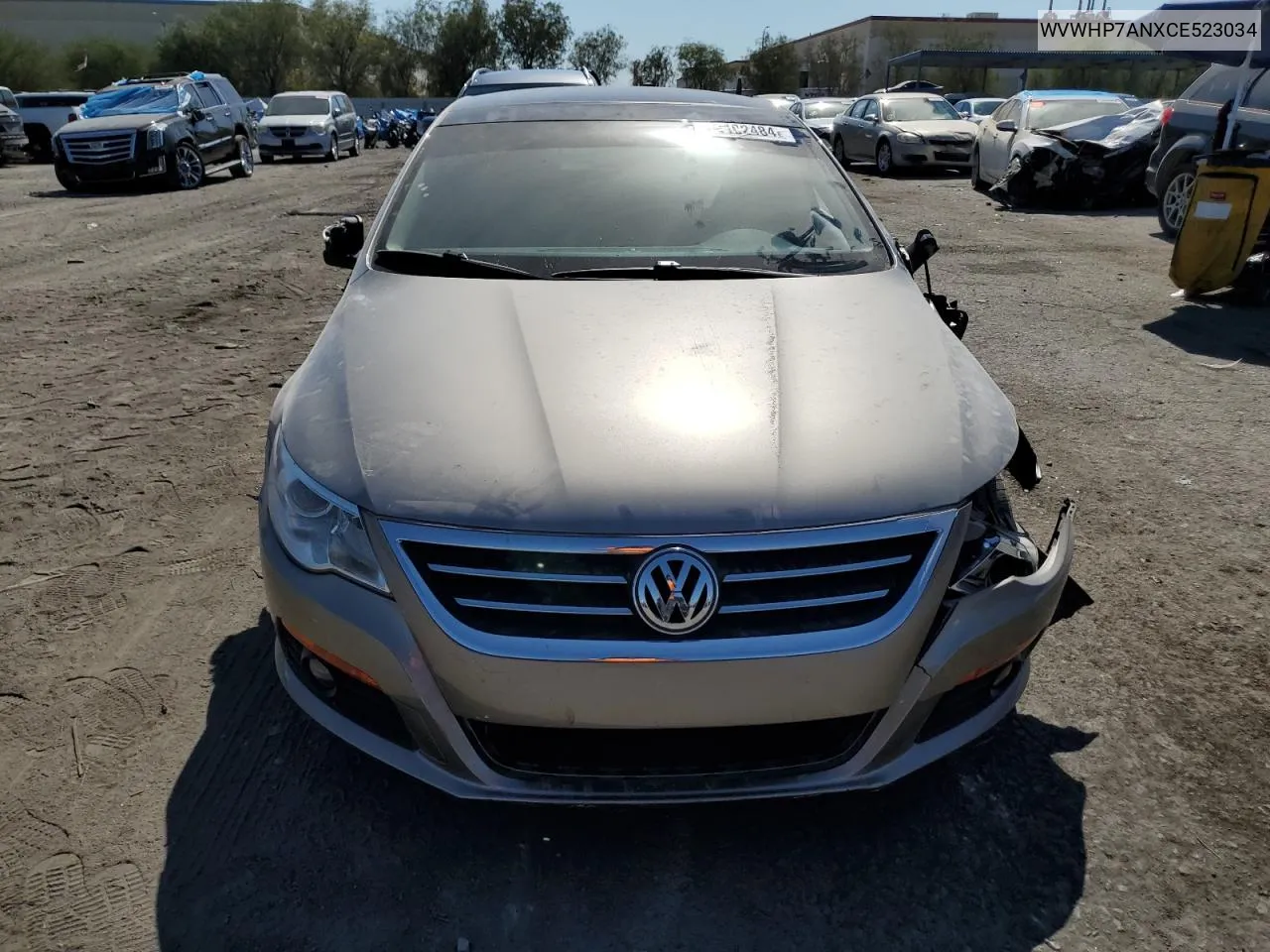 2012 Volkswagen Cc Luxury VIN: WVWHP7ANXCE523034 Lot: 74102484