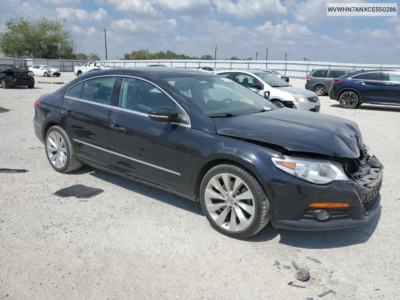 2012 Volkswagen Cc Luxury VIN: WVWHN7ANXCE550286 Lot: 74525864