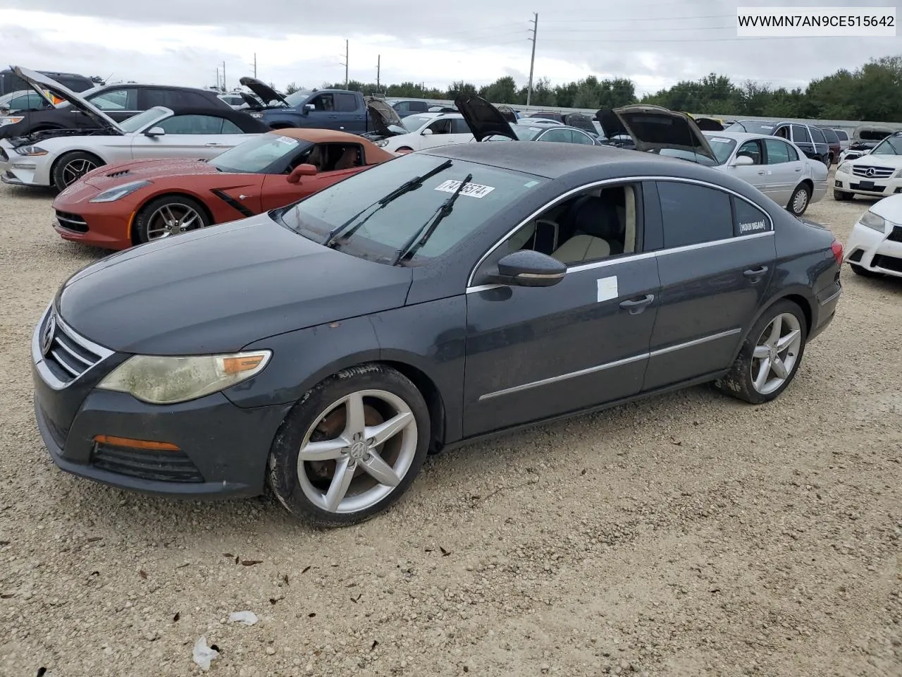 2012 Volkswagen Cc Sport VIN: WVWMN7AN9CE515642 Lot: 74716574