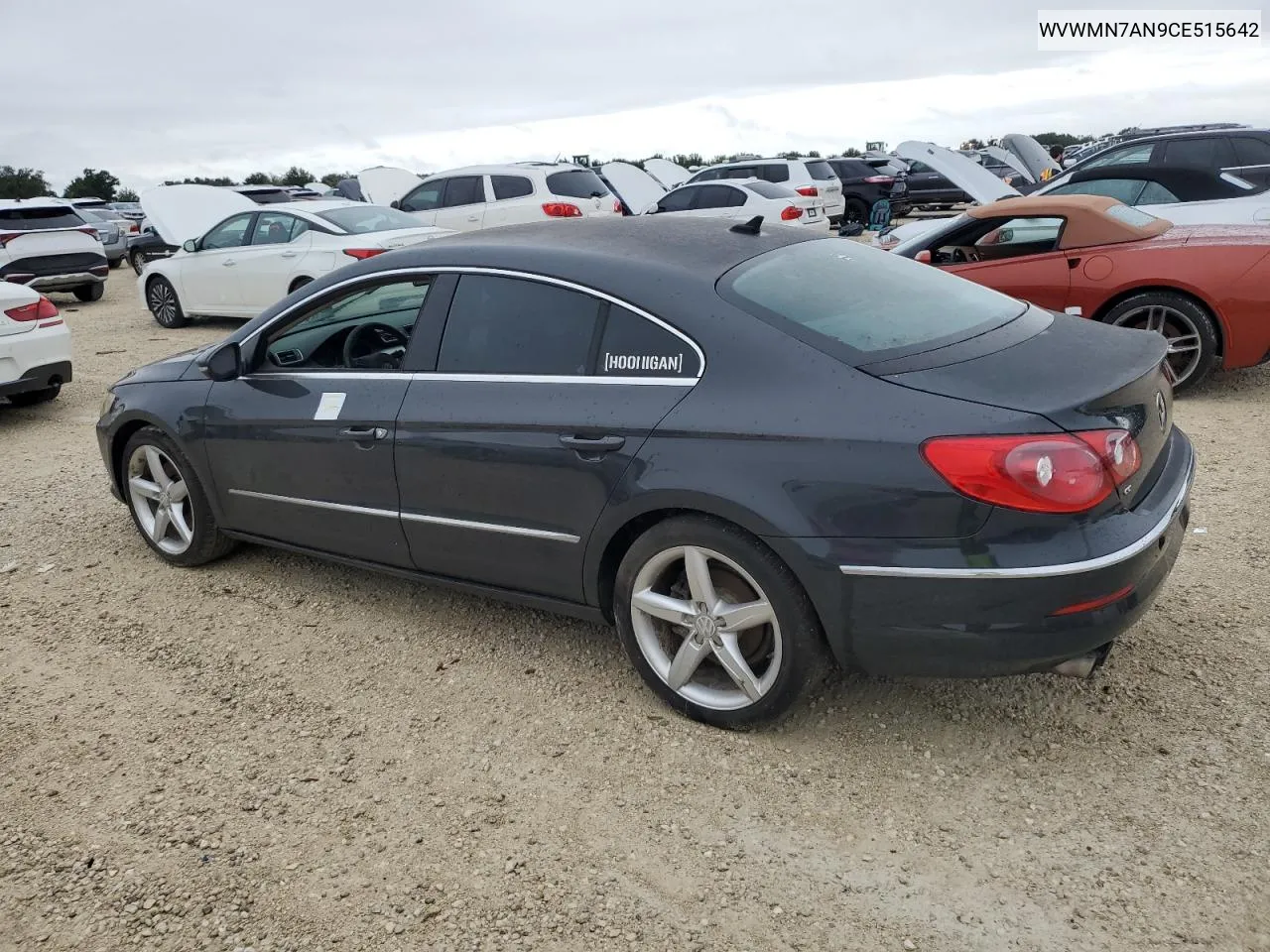 2012 Volkswagen Cc Sport VIN: WVWMN7AN9CE515642 Lot: 74716574