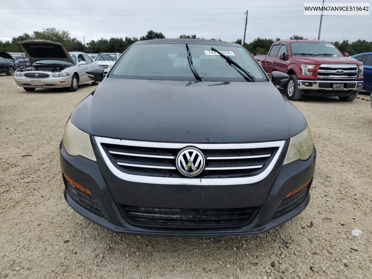 2012 Volkswagen Cc Sport VIN: WVWMN7AN9CE515642 Lot: 74716574