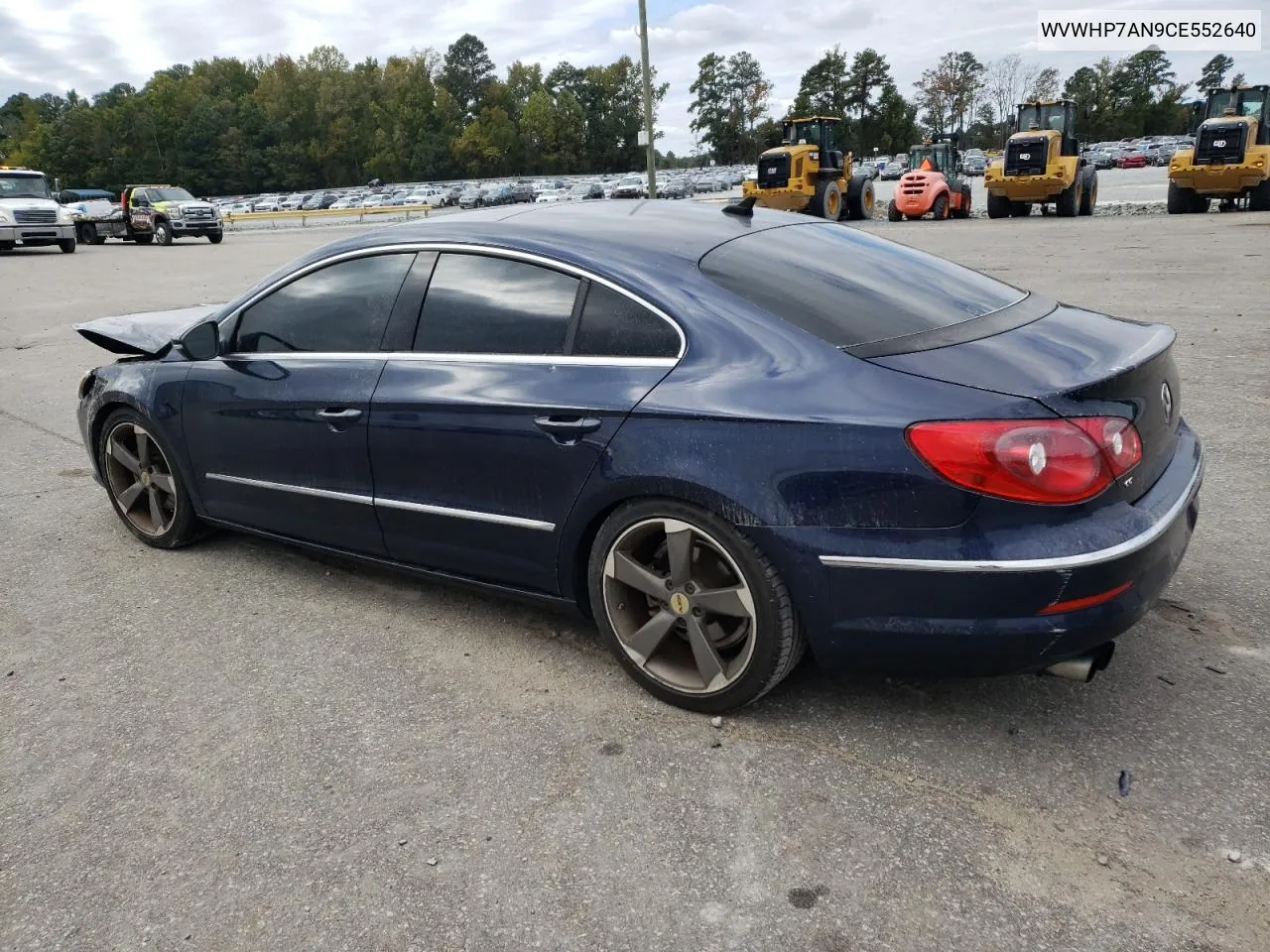 2012 Volkswagen Cc Luxury VIN: WVWHP7AN9CE552640 Lot: 76409794