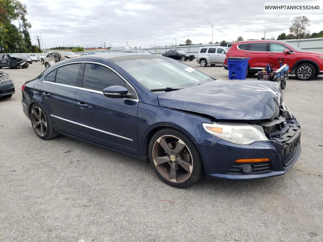 2012 Volkswagen Cc Luxury VIN: WVWHP7AN9CE552640 Lot: 76409794