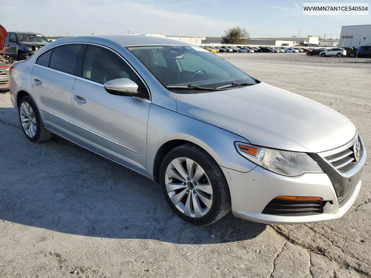 2012 Volkswagen Cc Sport VIN: WVWMN7AN1CE540504 Lot: 78432364