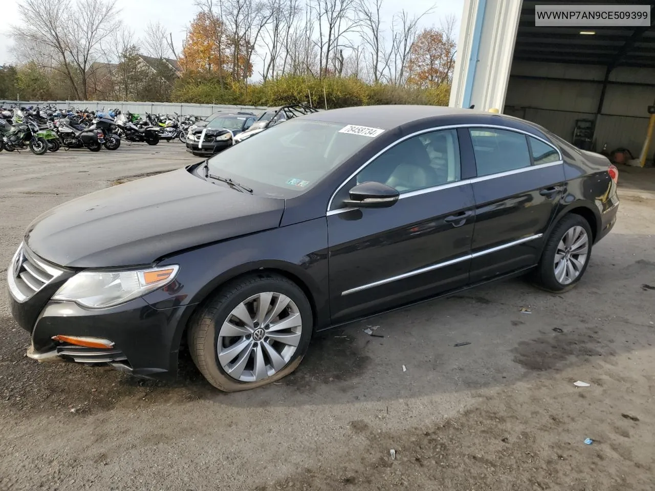 2012 Volkswagen Cc Sport VIN: WVWNP7AN9CE509399 Lot: 78458734