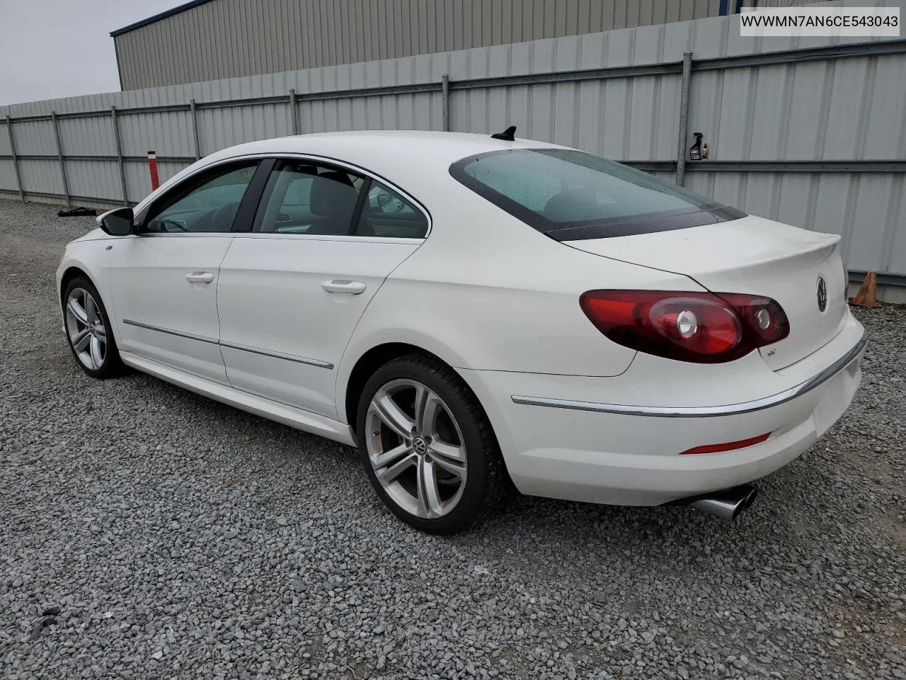 2012 Volkswagen Cc Sport VIN: WVWMN7AN6CE543043 Lot: 79052374