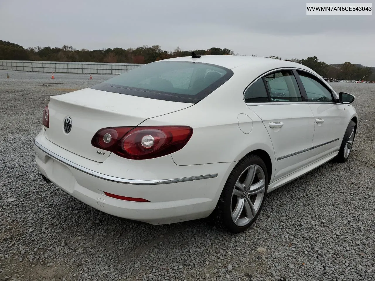 2012 Volkswagen Cc Sport VIN: WVWMN7AN6CE543043 Lot: 79052374