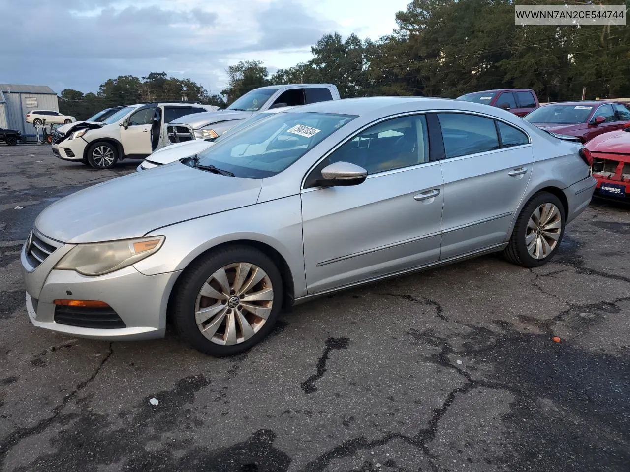 2012 Volkswagen Cc Sport VIN: WVWNN7AN2CE544744 Lot: 79081034