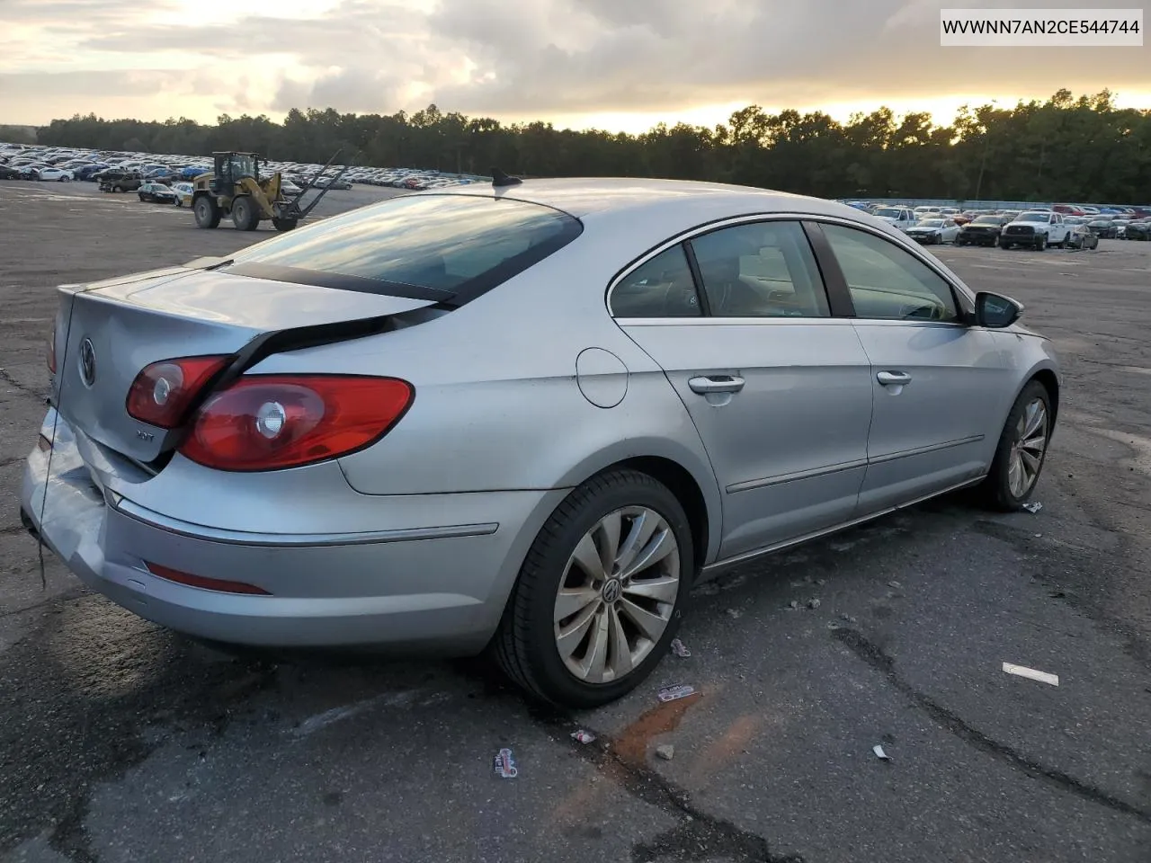 2012 Volkswagen Cc Sport VIN: WVWNN7AN2CE544744 Lot: 79081034