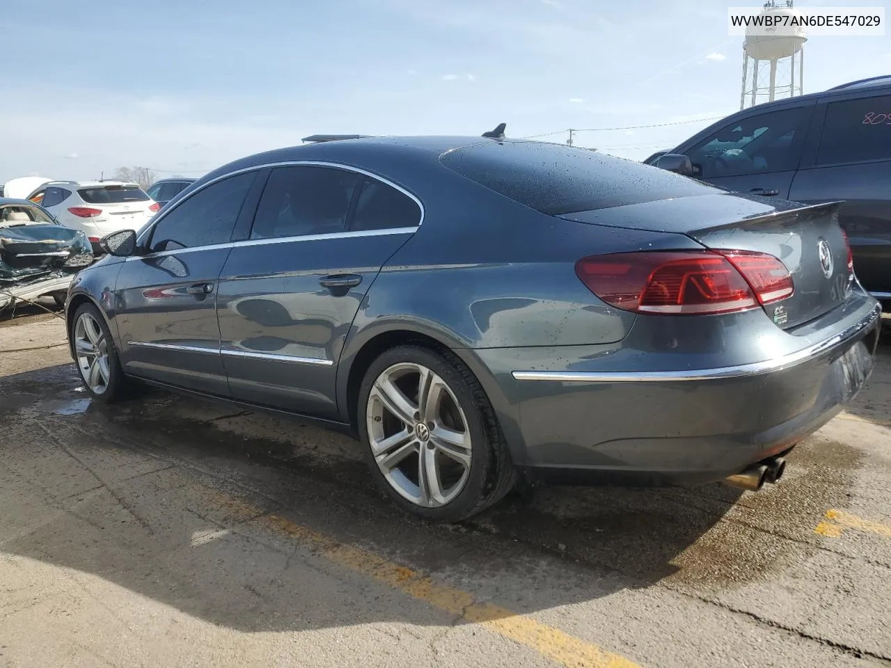 2013 Volkswagen Cc Sport VIN: WVWBP7AN6DE547029 Lot: 46512734