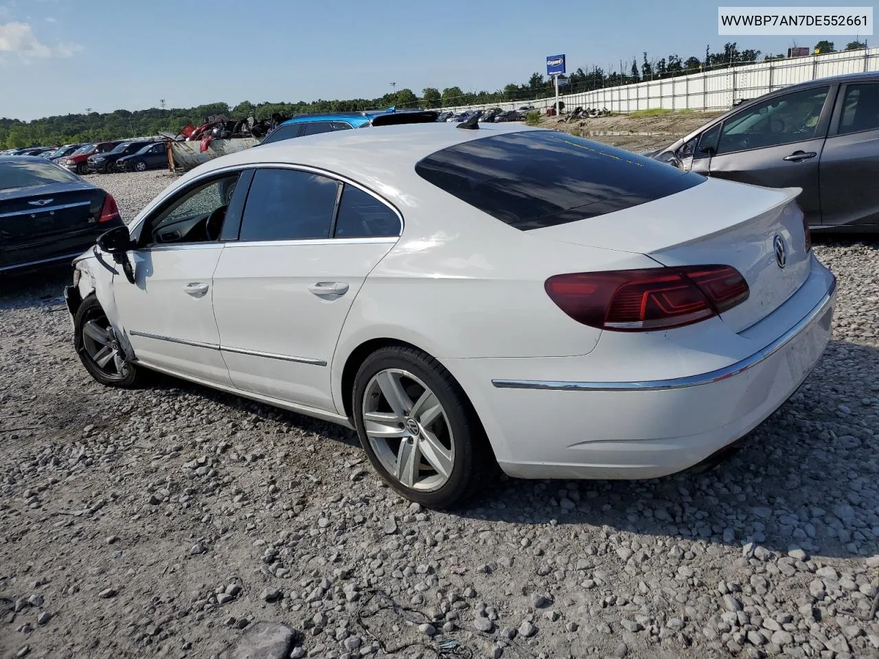 2013 Volkswagen Cc Sport VIN: WVWBP7AN7DE552661 Lot: 63122544