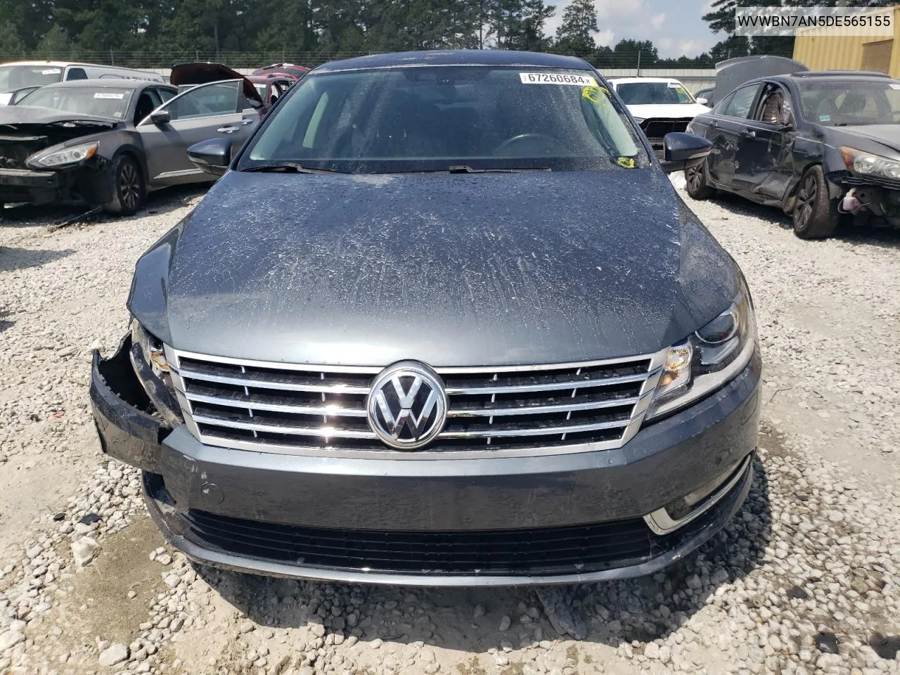 2013 Volkswagen Cc Sport VIN: WVWBN7AN5DE565155 Lot: 67260684