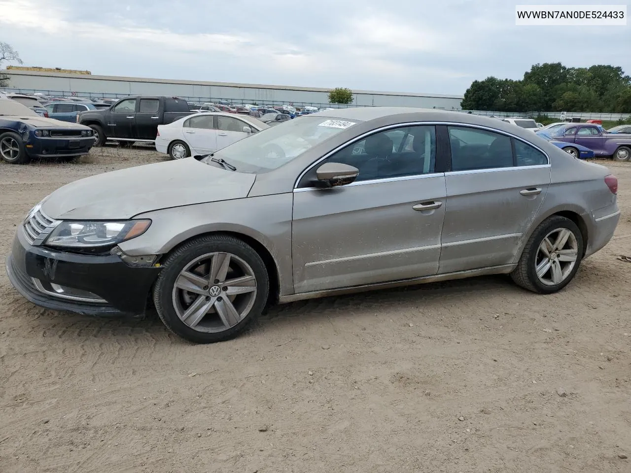 2013 Volkswagen Cc Sport VIN: WVWBN7AN0DE524433 Lot: 71831494