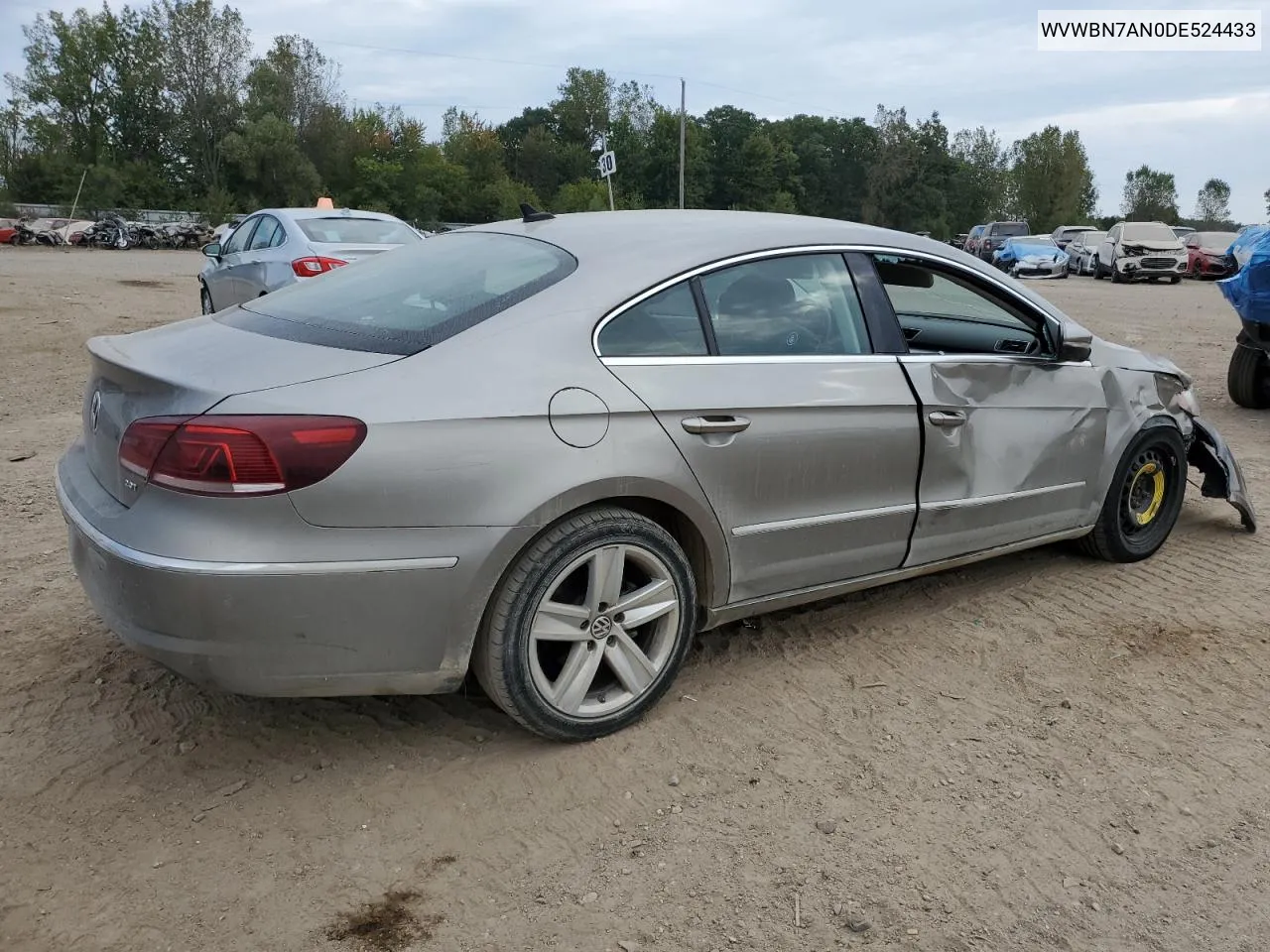 2013 Volkswagen Cc Sport VIN: WVWBN7AN0DE524433 Lot: 71831494