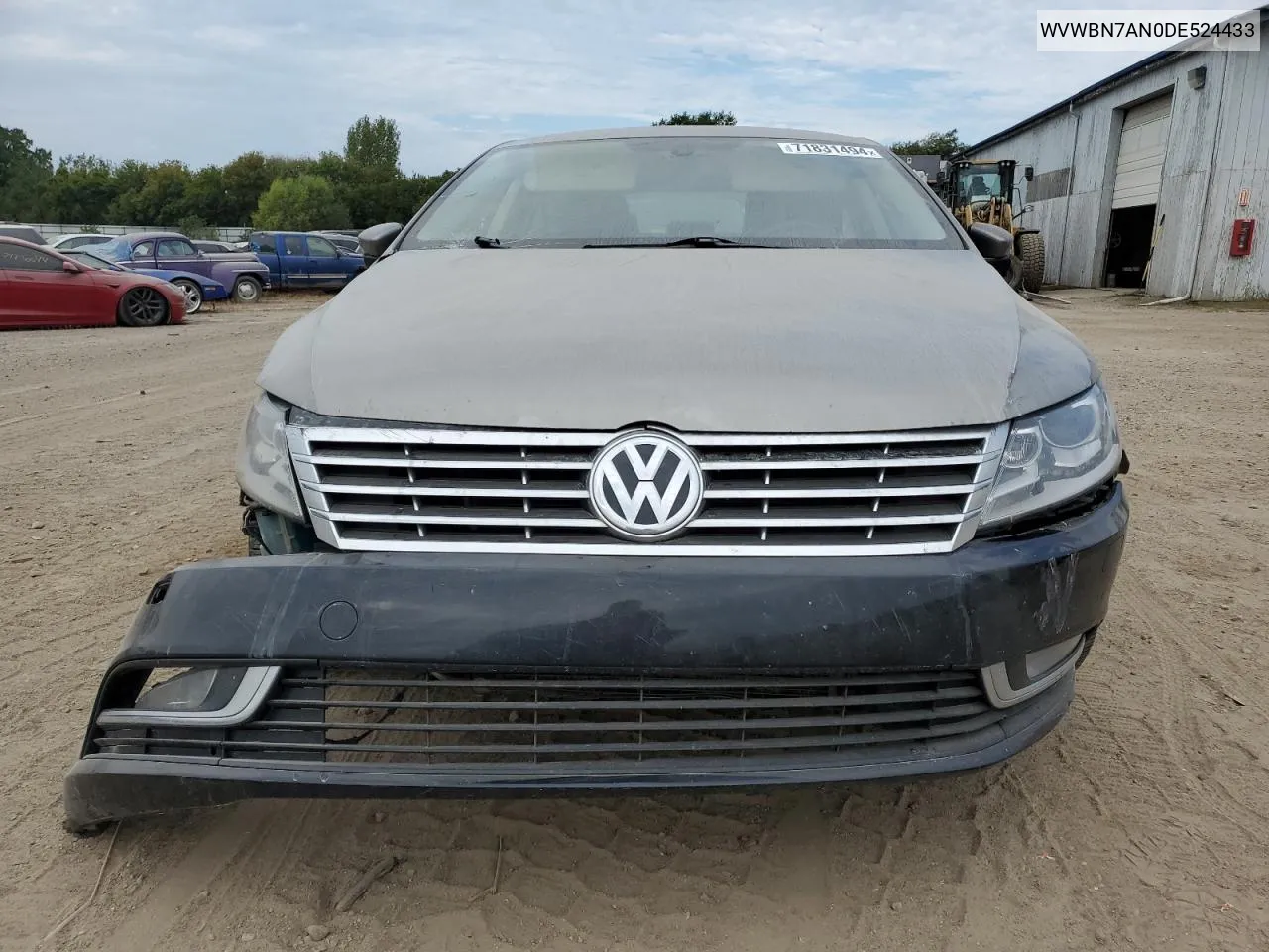 2013 Volkswagen Cc Sport VIN: WVWBN7AN0DE524433 Lot: 71831494