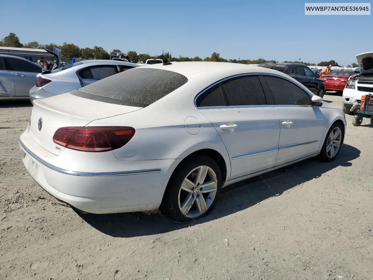 2013 Volkswagen Cc Sport VIN: WVWBP7AN7DE536945 Lot: 72453174