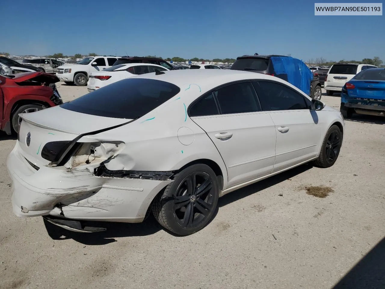 2013 Volkswagen Cc Sport VIN: WVWBP7AN9DE501193 Lot: 72915494