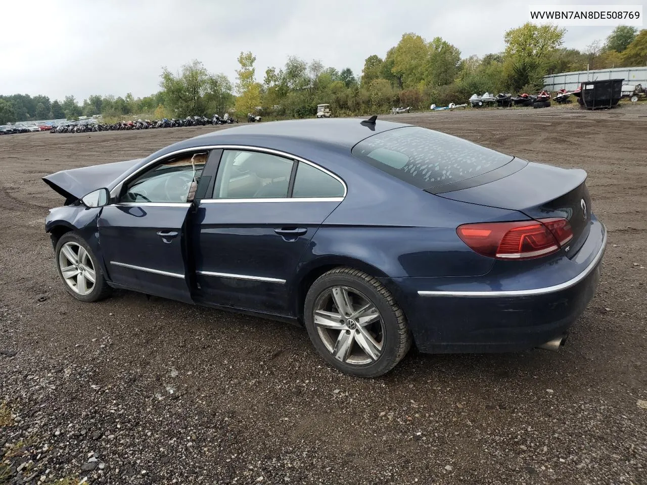 2013 Volkswagen Cc Sport VIN: WVWBN7AN8DE508769 Lot: 73142254