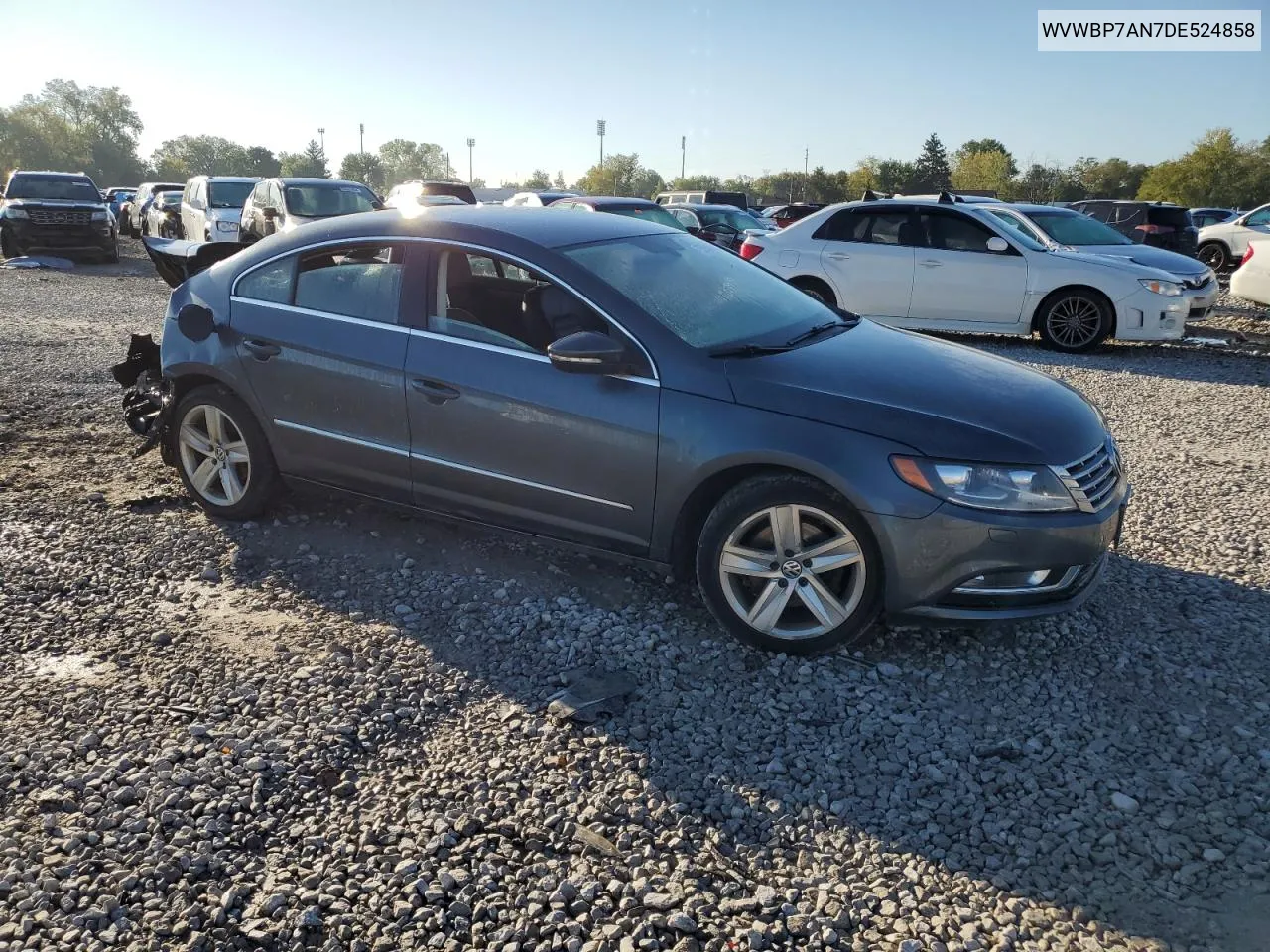 2013 Volkswagen Cc Sport VIN: WVWBP7AN7DE524858 Lot: 73398534