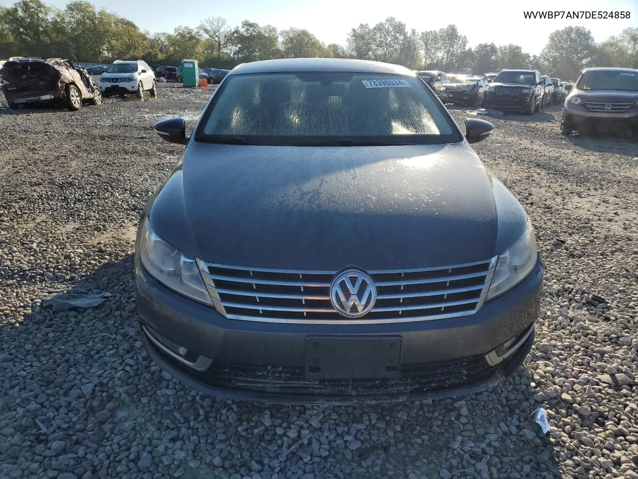 2013 Volkswagen Cc Sport VIN: WVWBP7AN7DE524858 Lot: 73398534