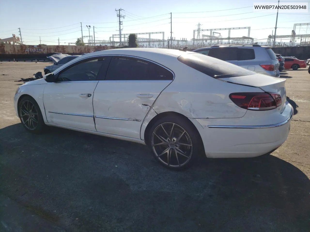 2013 Volkswagen Cc Sport VIN: WVWBP7AN2DE503948 Lot: 73591284