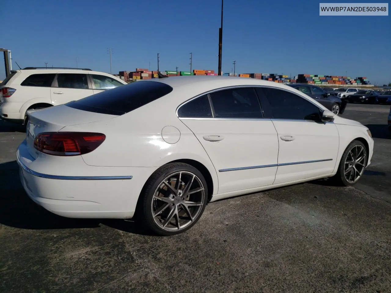 2013 Volkswagen Cc Sport VIN: WVWBP7AN2DE503948 Lot: 73591284