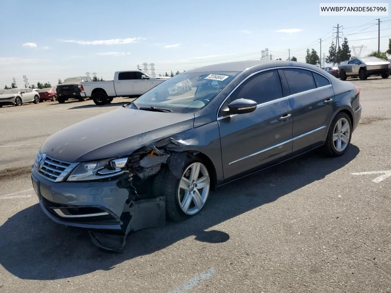 2013 Volkswagen Cc Sport VIN: WVWBP7AN3DE567996 Lot: 73764844