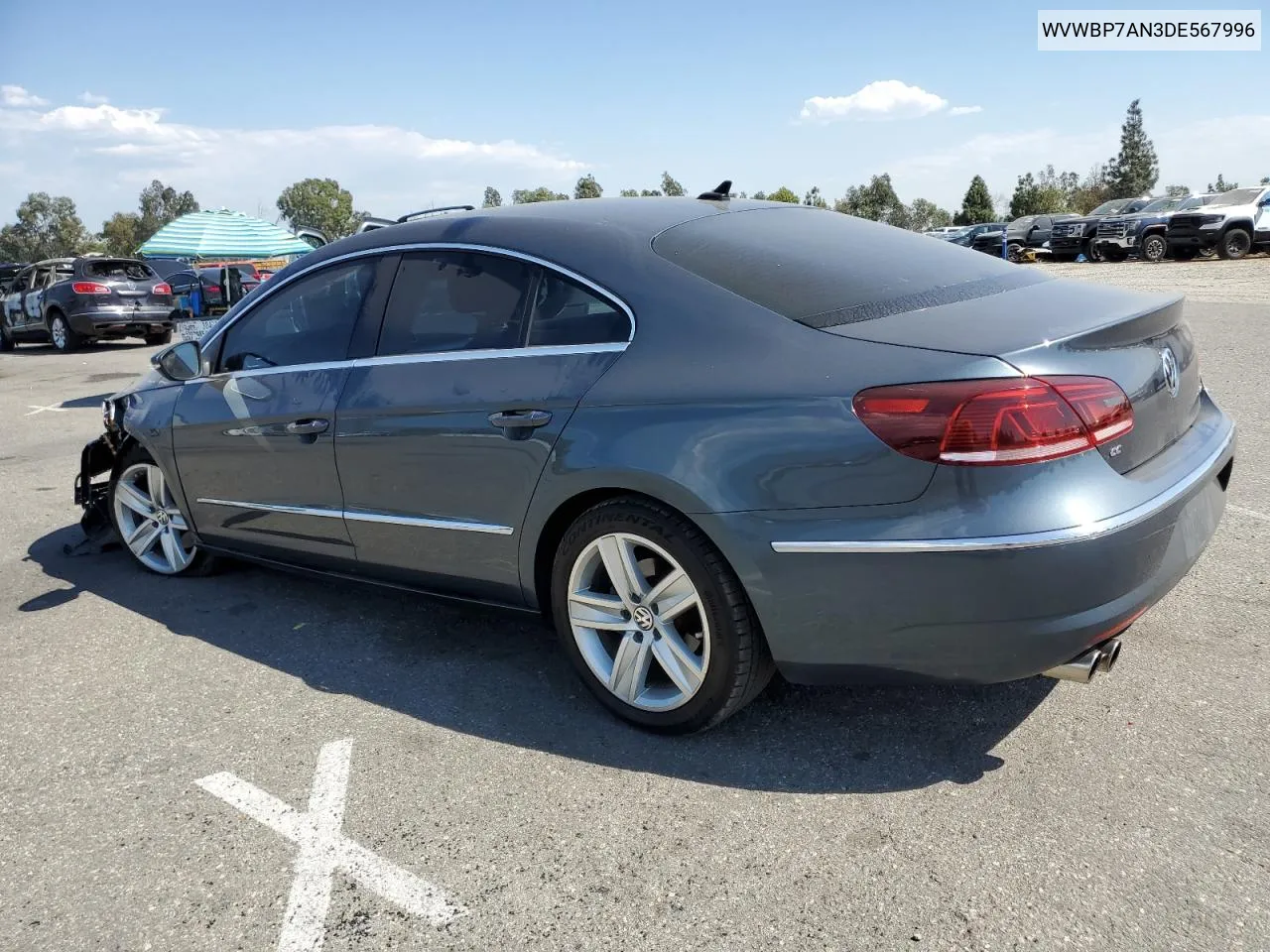 2013 Volkswagen Cc Sport VIN: WVWBP7AN3DE567996 Lot: 73764844