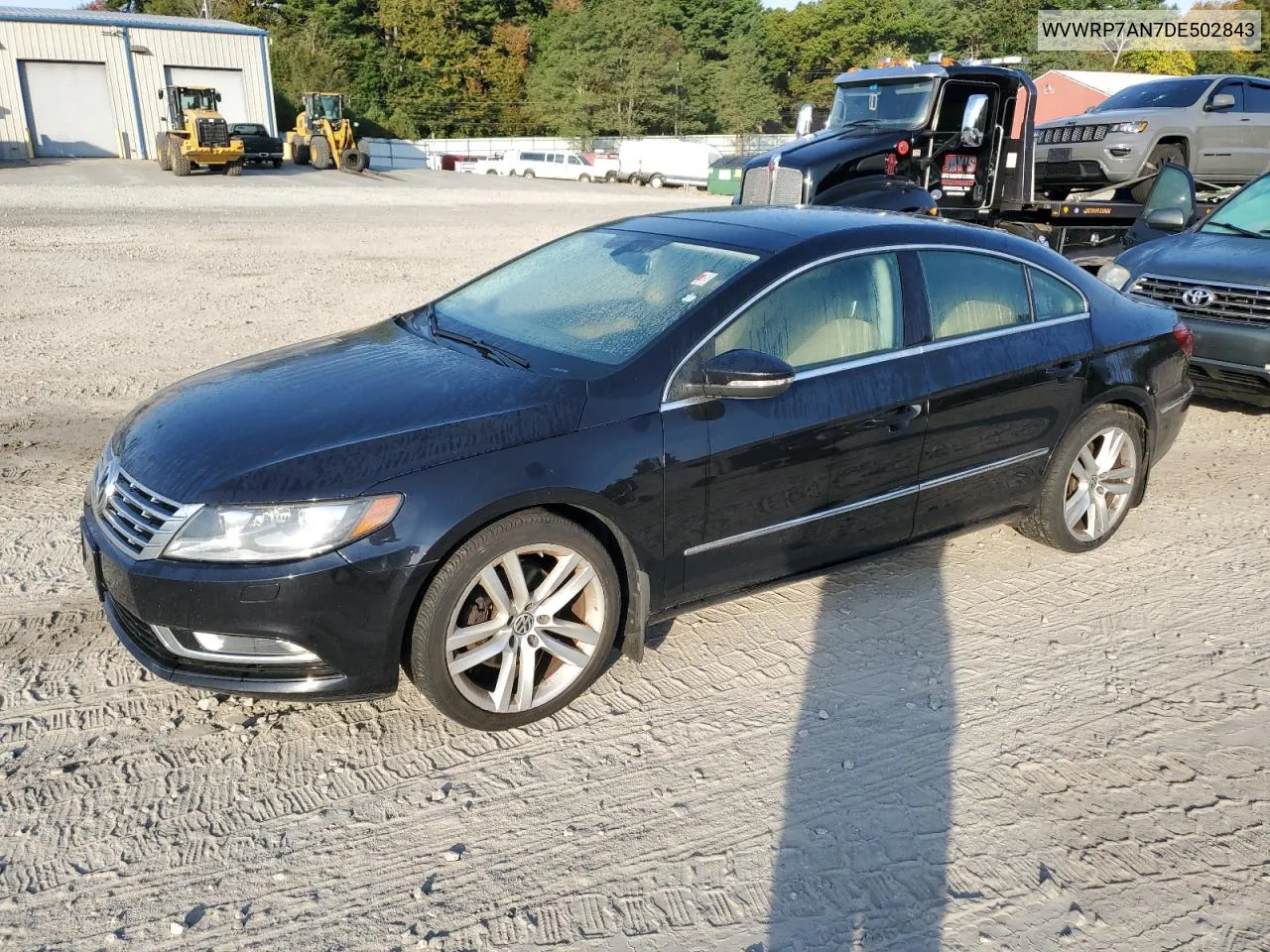 2013 Volkswagen Cc Luxury VIN: WVWRP7AN7DE502843 Lot: 74424334