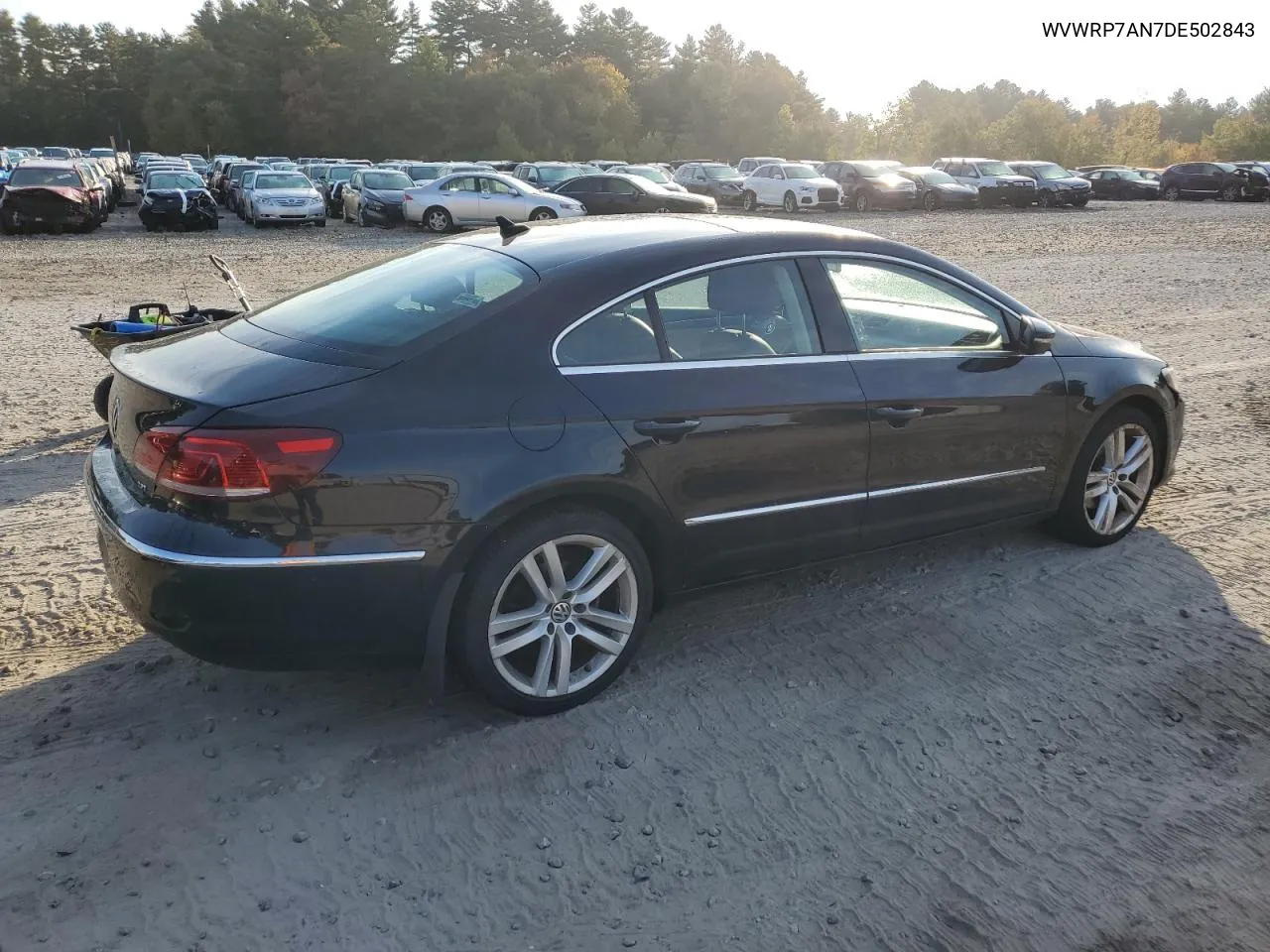 2013 Volkswagen Cc Luxury VIN: WVWRP7AN7DE502843 Lot: 74424334