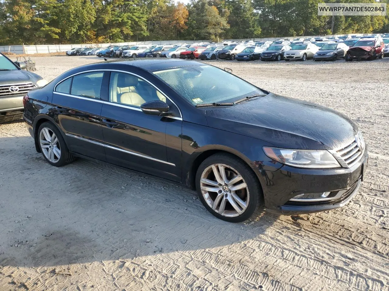 2013 Volkswagen Cc Luxury VIN: WVWRP7AN7DE502843 Lot: 74424334