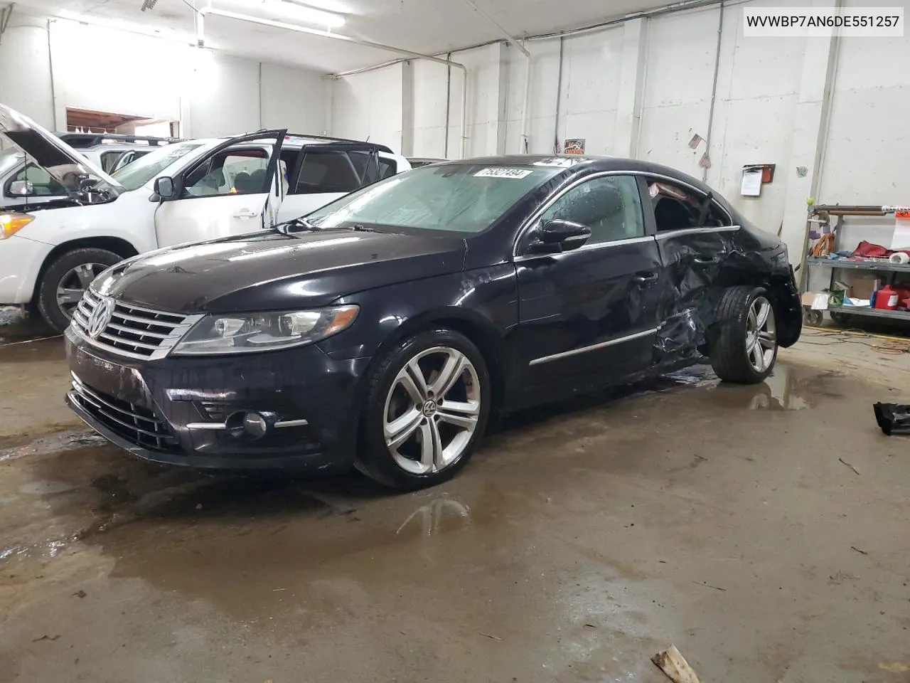 2013 Volkswagen Cc Sport VIN: WVWBP7AN6DE551257 Lot: 75327494