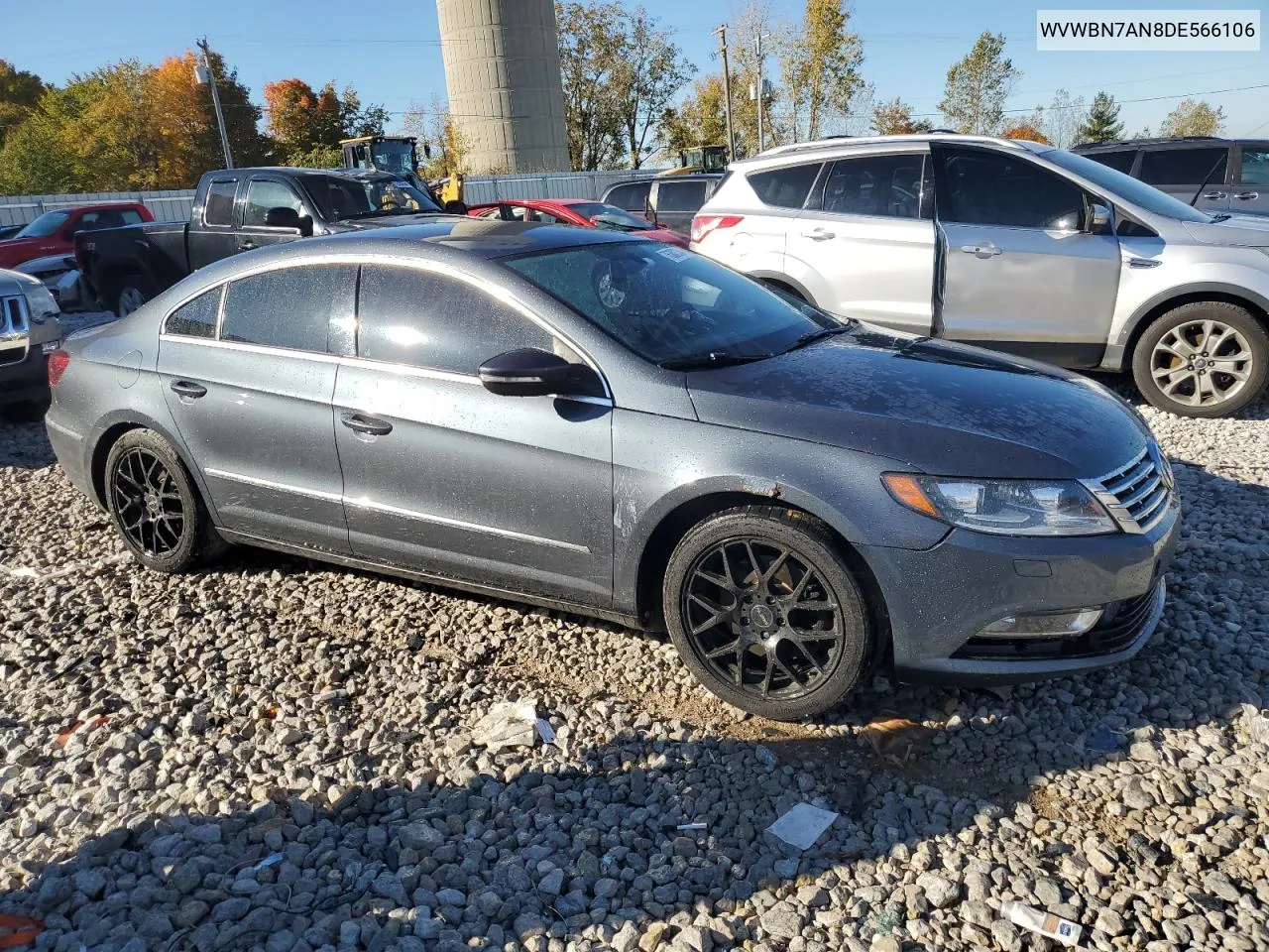 2013 Volkswagen Cc Sport VIN: WVWBN7AN8DE566106 Lot: 76302334