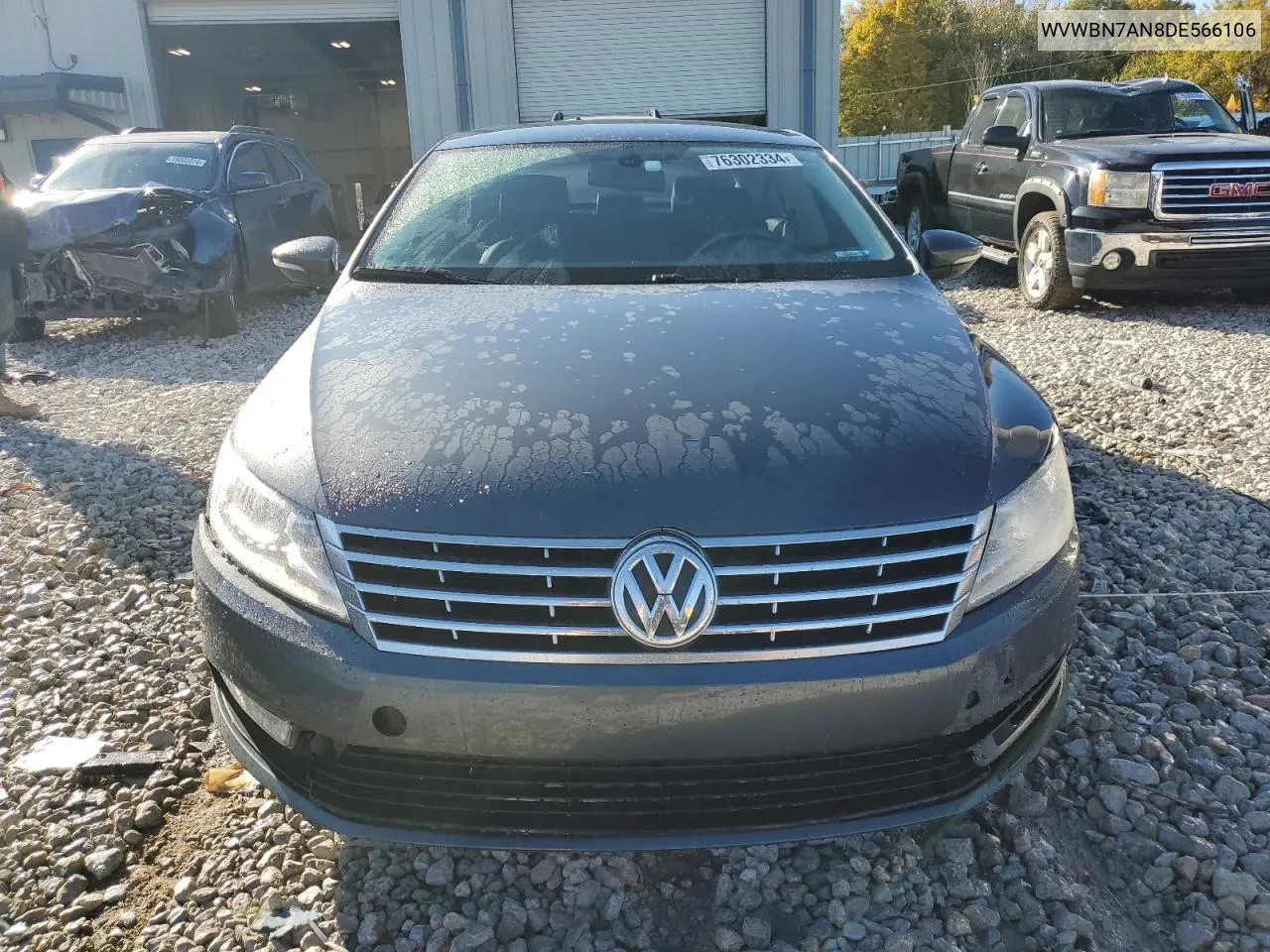 2013 Volkswagen Cc Sport VIN: WVWBN7AN8DE566106 Lot: 76302334