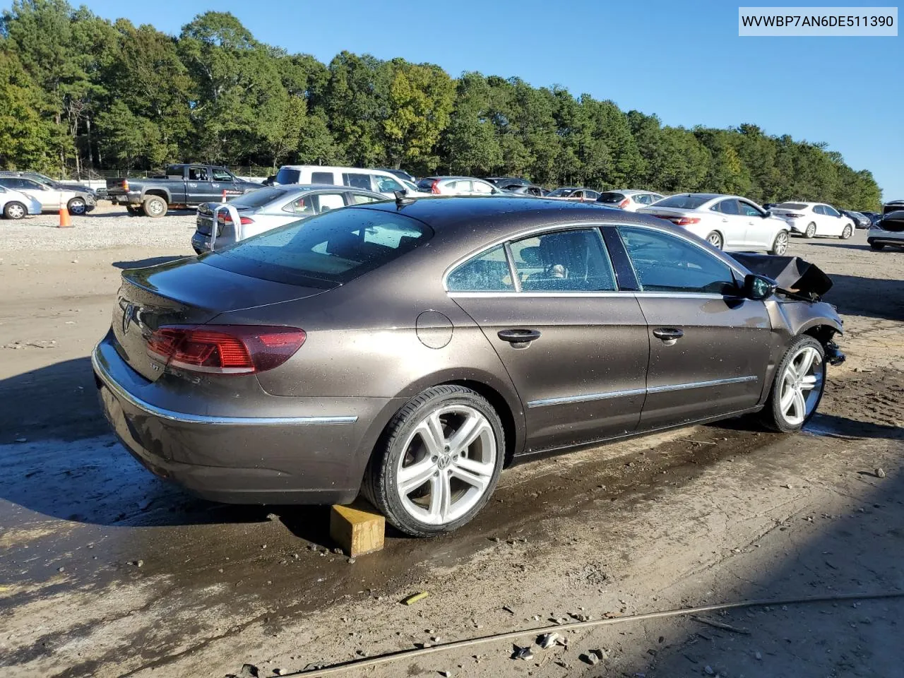 2013 Volkswagen Cc Sport VIN: WVWBP7AN6DE511390 Lot: 76567444