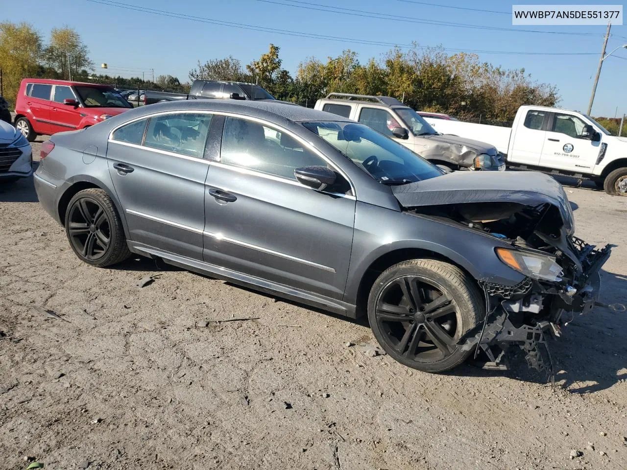 2013 Volkswagen Cc Sport VIN: WVWBP7AN5DE551377 Lot: 76916604