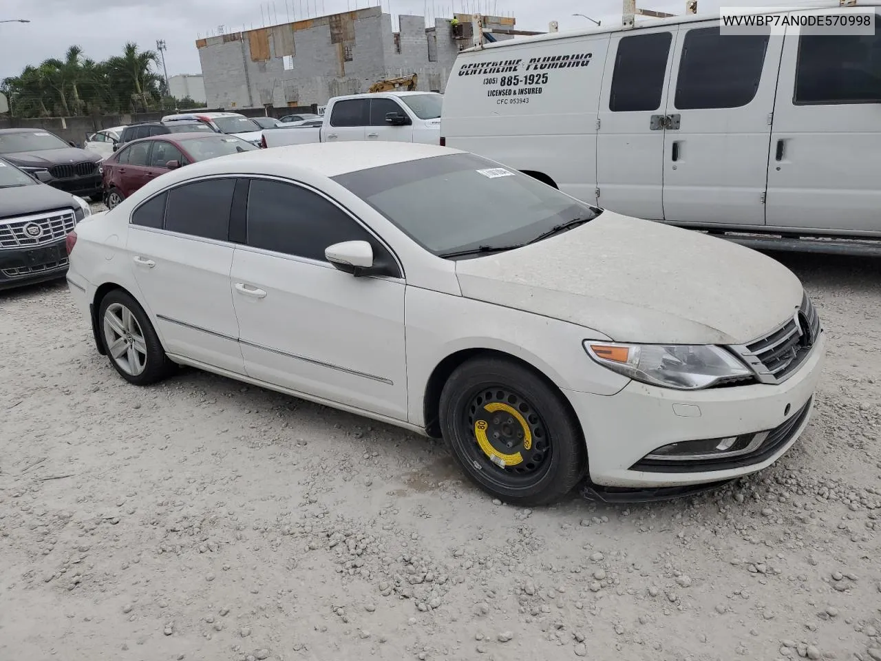 2013 Volkswagen Cc Sport VIN: WVWBP7AN0DE570998 Lot: 77001094