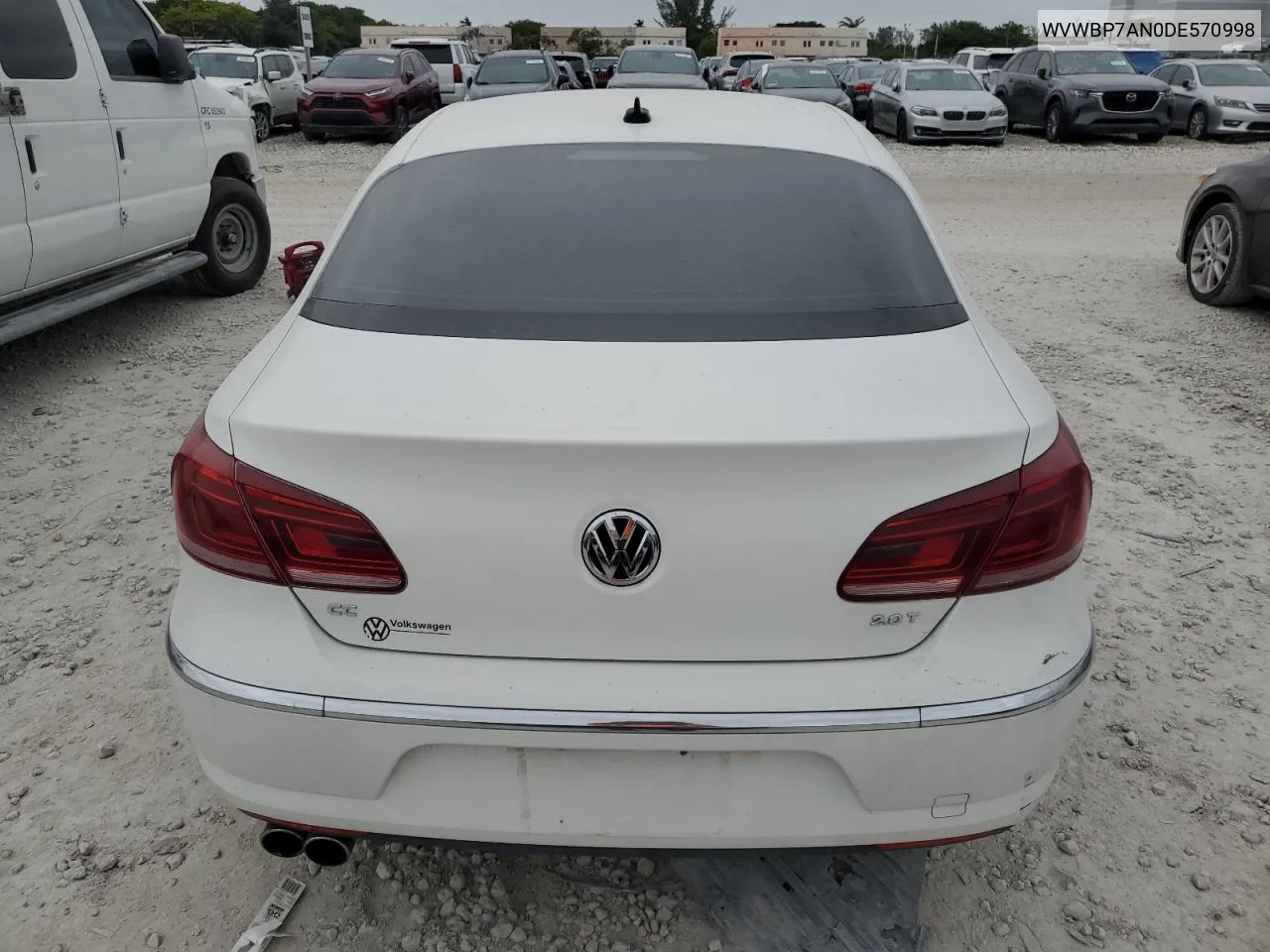 2013 Volkswagen Cc Sport VIN: WVWBP7AN0DE570998 Lot: 77001094