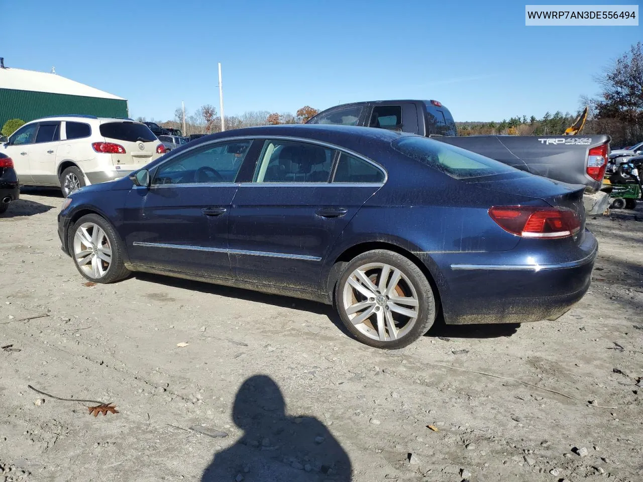 2013 Volkswagen Cc Luxury VIN: WVWRP7AN3DE556494 Lot: 77280544