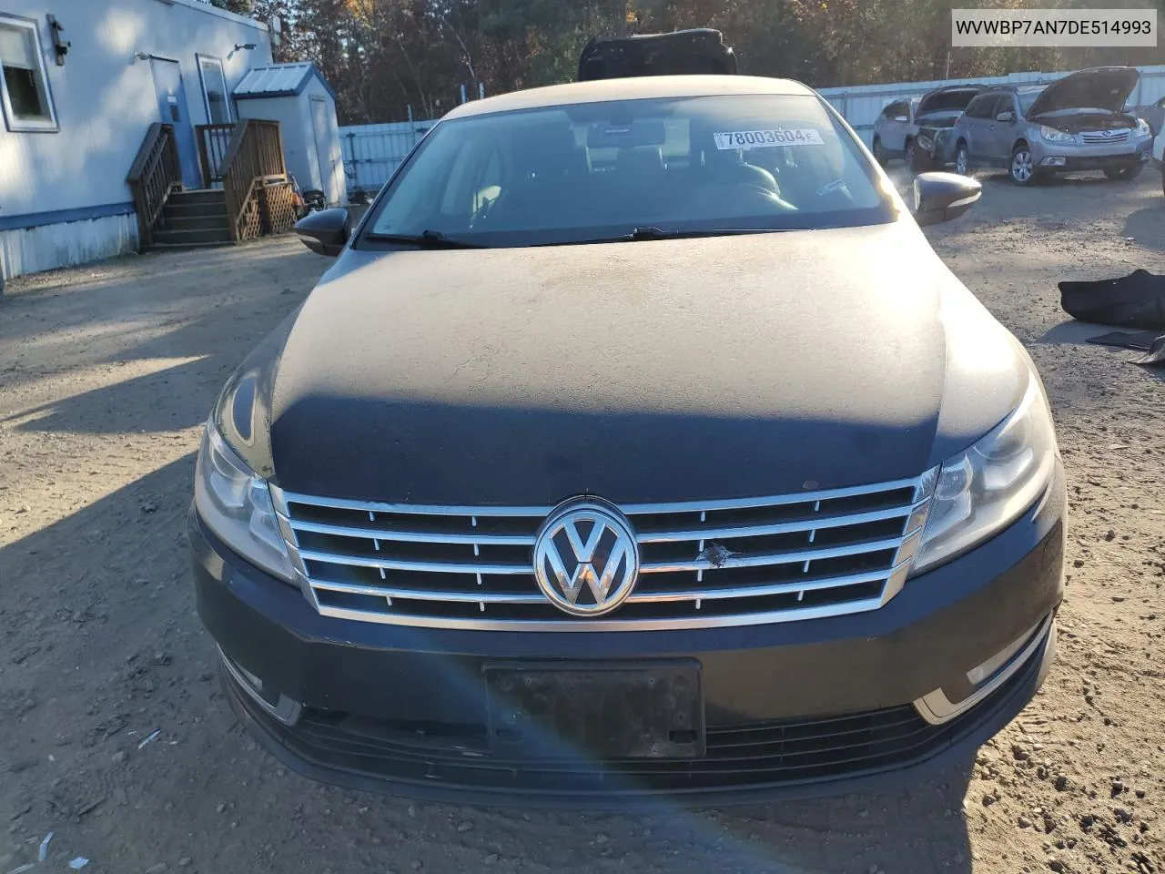 2013 Volkswagen Cc Sport VIN: WVWBP7AN7DE514993 Lot: 78003604