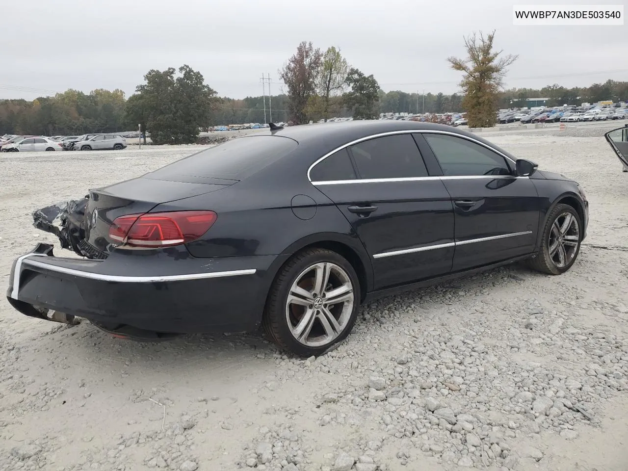 2013 Volkswagen Cc Sport VIN: WVWBP7AN3DE503540 Lot: 78658784